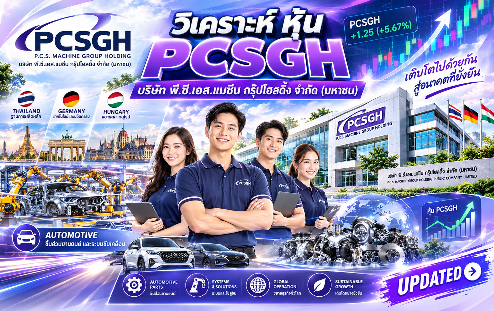 วิเคราะห์ หุ้น PCSGH บริษัท พี.ซี.เอส.แมชีน กรุ๊ปโฮลดิ้ง จำกัด (มหาชน)