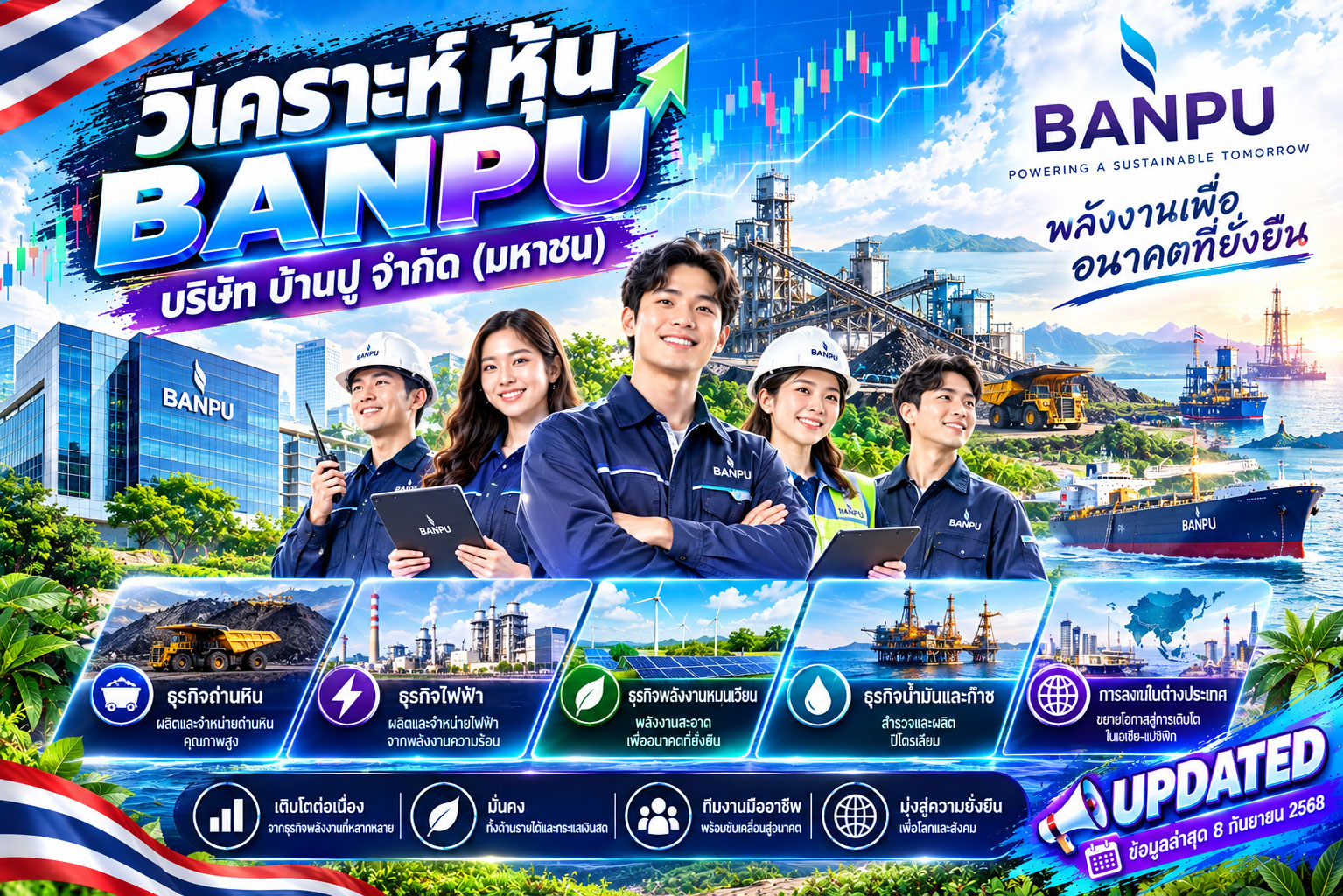 วิเคราะห์ หุ้น BANPU บริษัท บ้านปู จำกัด (มหาชน)
