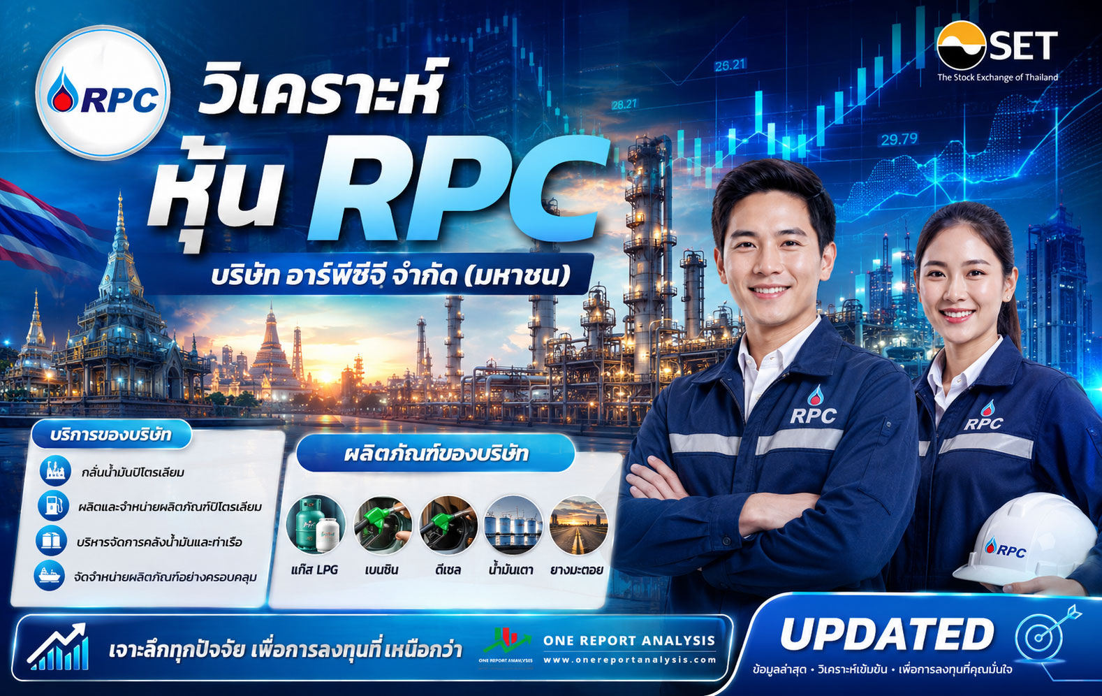 วิเคราะห์ หุ้น RPC บริษัท อาร์พีซีจี จำกัด (มหาชน)