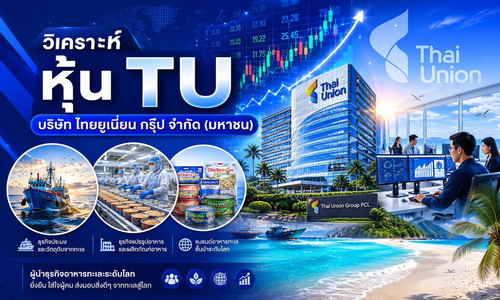 วิเคราะห์ หุ้น TU บริษัท ไทยยูเนี่ยน กรุ๊ป จำกัด (มหาชน)