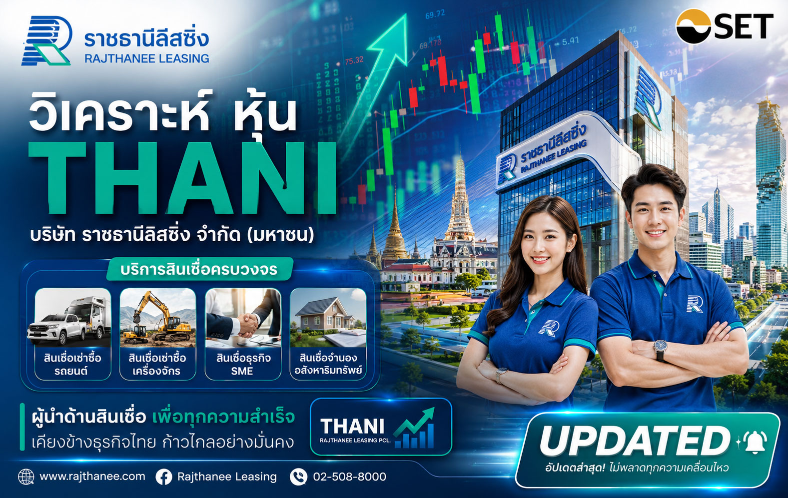 วิเคราะห์ หุ้น THANI บริษัท ราชธานีลิสซิ่ง จำกัด (มหาชน)