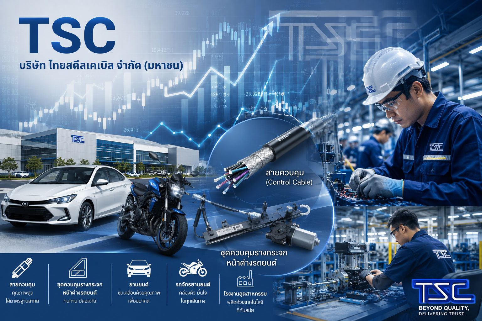 วิเคราะห์ หุ้น TSC บริษัท ไทยสตีลเคเบิล จำกัด (มหาชน)