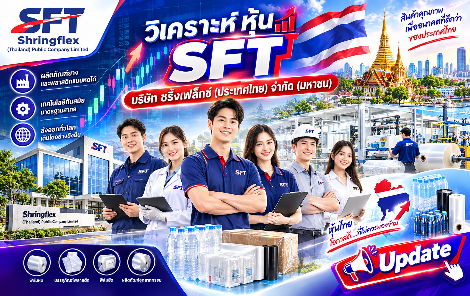 วิเคราะห์ หุ้น SFT บริษัท ชริ้งเฟล็กซ์ (ประเทศไทย) จำกัด (มหาชน)