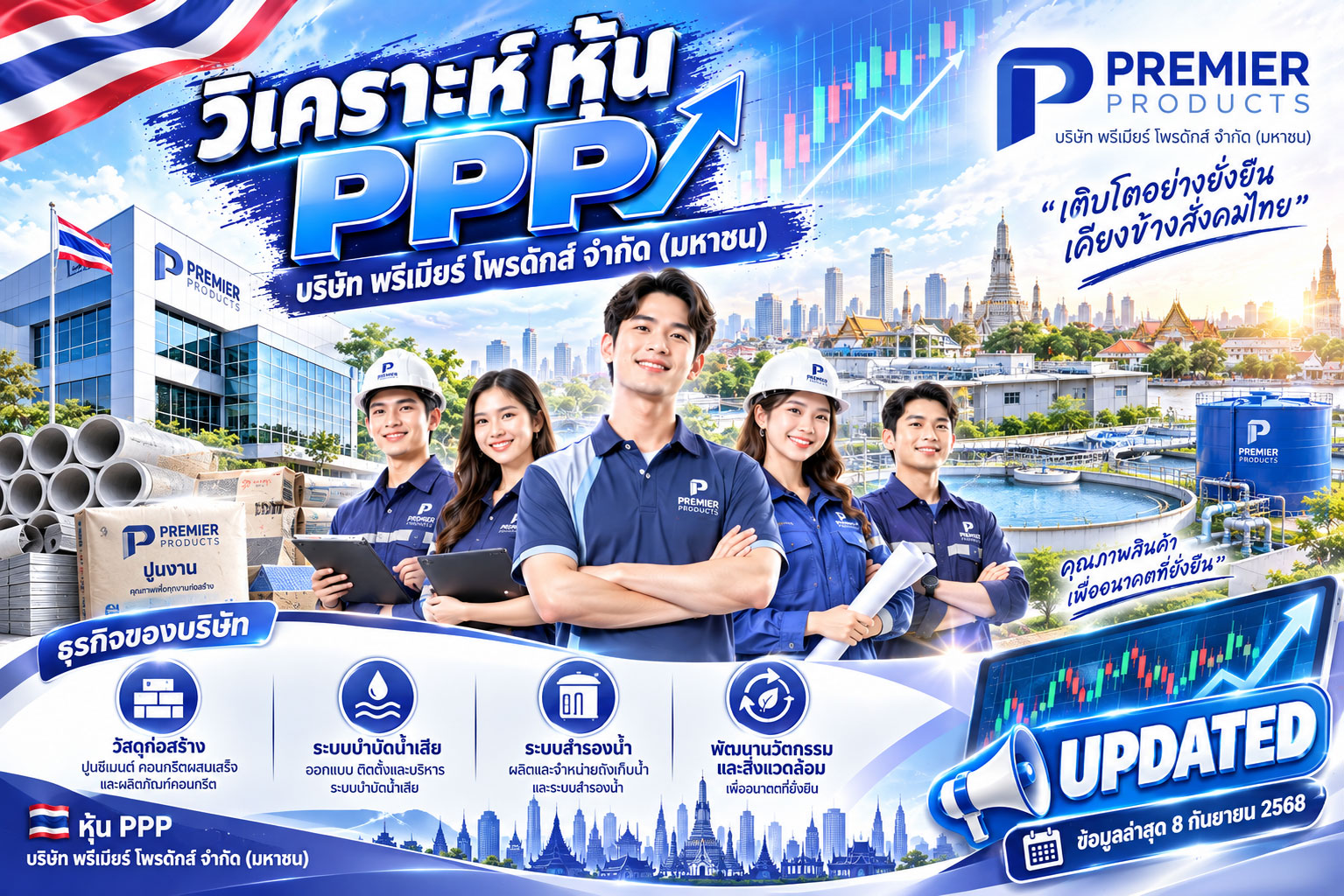 วิเคราะห์ หุ้น PPP บริษัท พรีเมียร์ โพรดักส์ จำกัด (มหาชน)