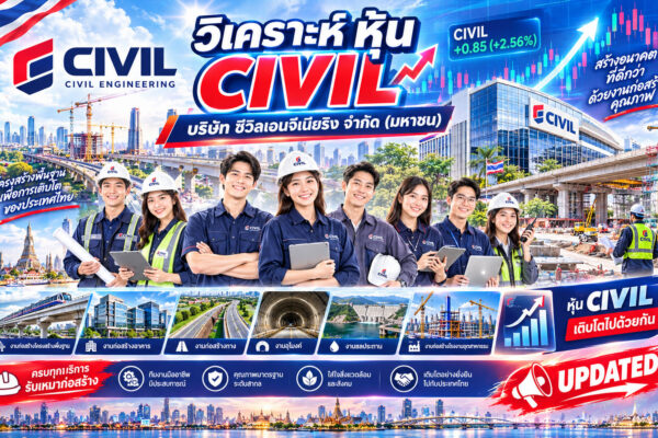 วิเคราะห์ หุ้น CIVIL บริษัท ซีวิลเอนจีเนียริง จำกัด (มหาชน)