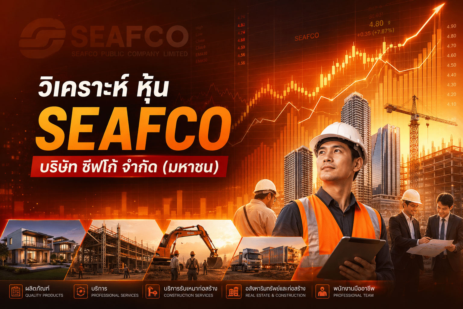 วิเคราะห์กราฟเทคนิค หุ้น SEAFCO บริษัท ซีฟโก้ จำกัด (มหาชน)