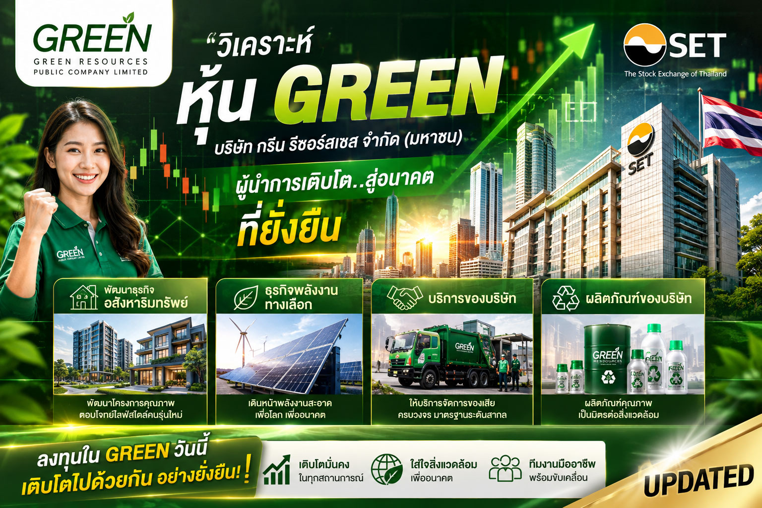 วิเคราะห์ หุ้น GREEN บริษัท กรีน รีซอร์สเซส จำกัด (มหาชน)