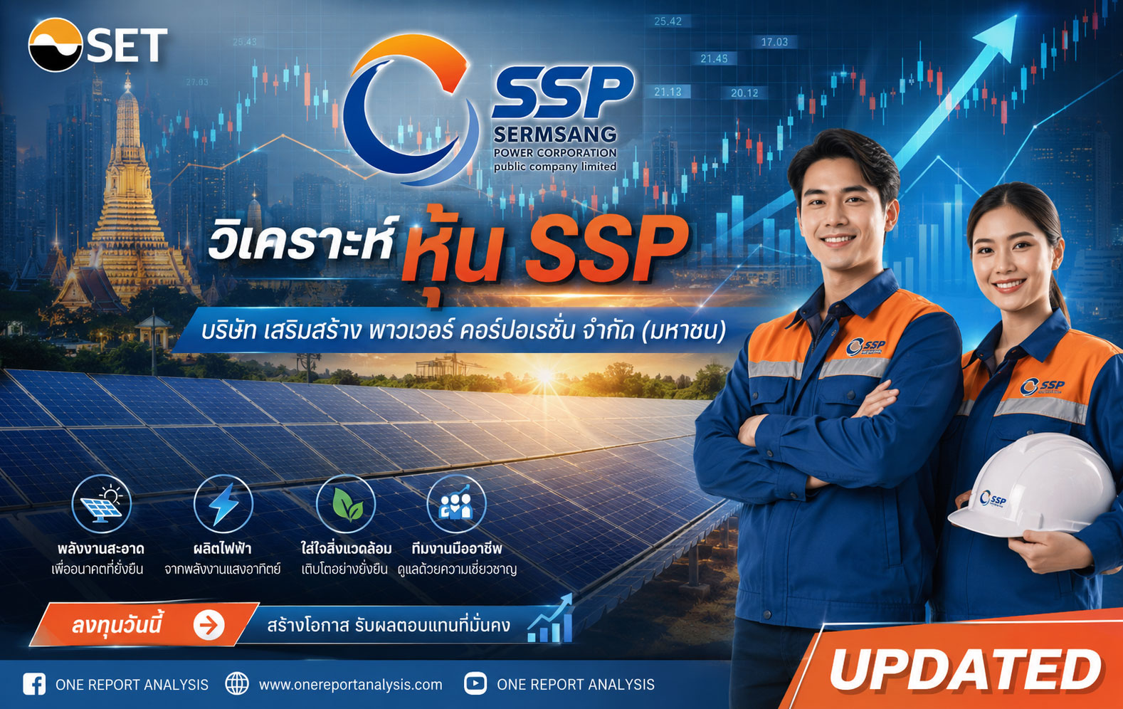 วิเคราะห์ หุ้น SSP บริษัท เสริมสร้าง พาวเวอร์ คอร์ปอเรชั่น จำกัด (มหาชน)