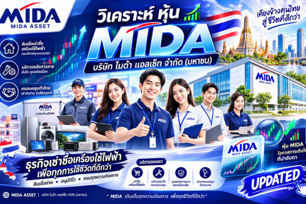 วิเคราะห์ หุ้น MIDA บริษัท ไมด้า แอสเซ็ท จำกัด (มหาชน)