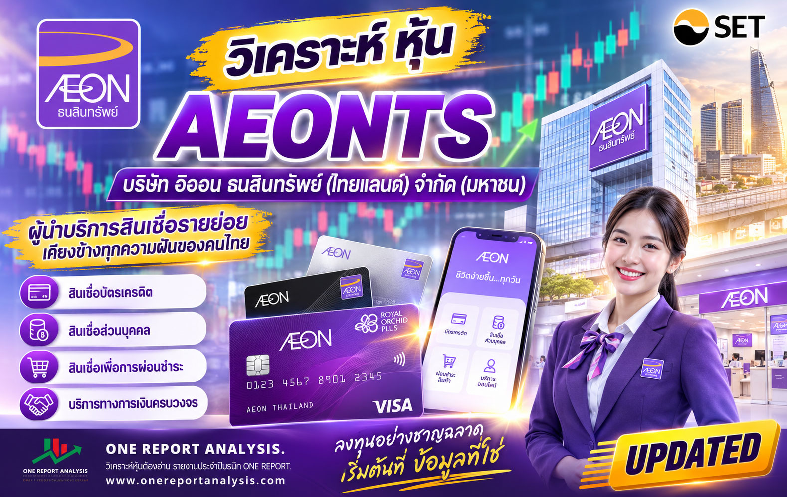 วิเคราะห์ หุ้น AEONTS บริษัท อิออน ธนสินทรัพย์ (ไทยแลนด์) จำกัด (มหาชน)