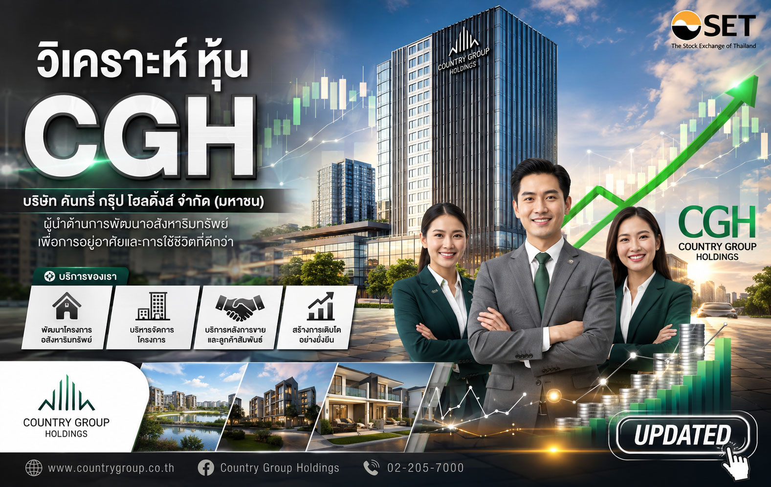 วิเคราะห์ หุ้น CGH บริษัท คันทรี่ กรุ๊ป โฮลดิ้งส์ จำกัด (มหาชน)