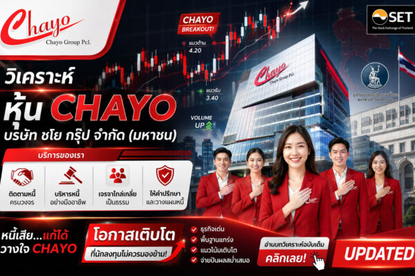 วิเคราะห์ หุ้น CHAYO บริษัท ชโย กรุ๊ป จำกัด (มหาชน)