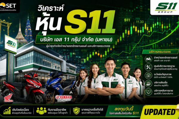 วิเคราะห์ หุ้น S11 บริษัท เอส 11 กรุ๊ป จำกัด (มหาชน)