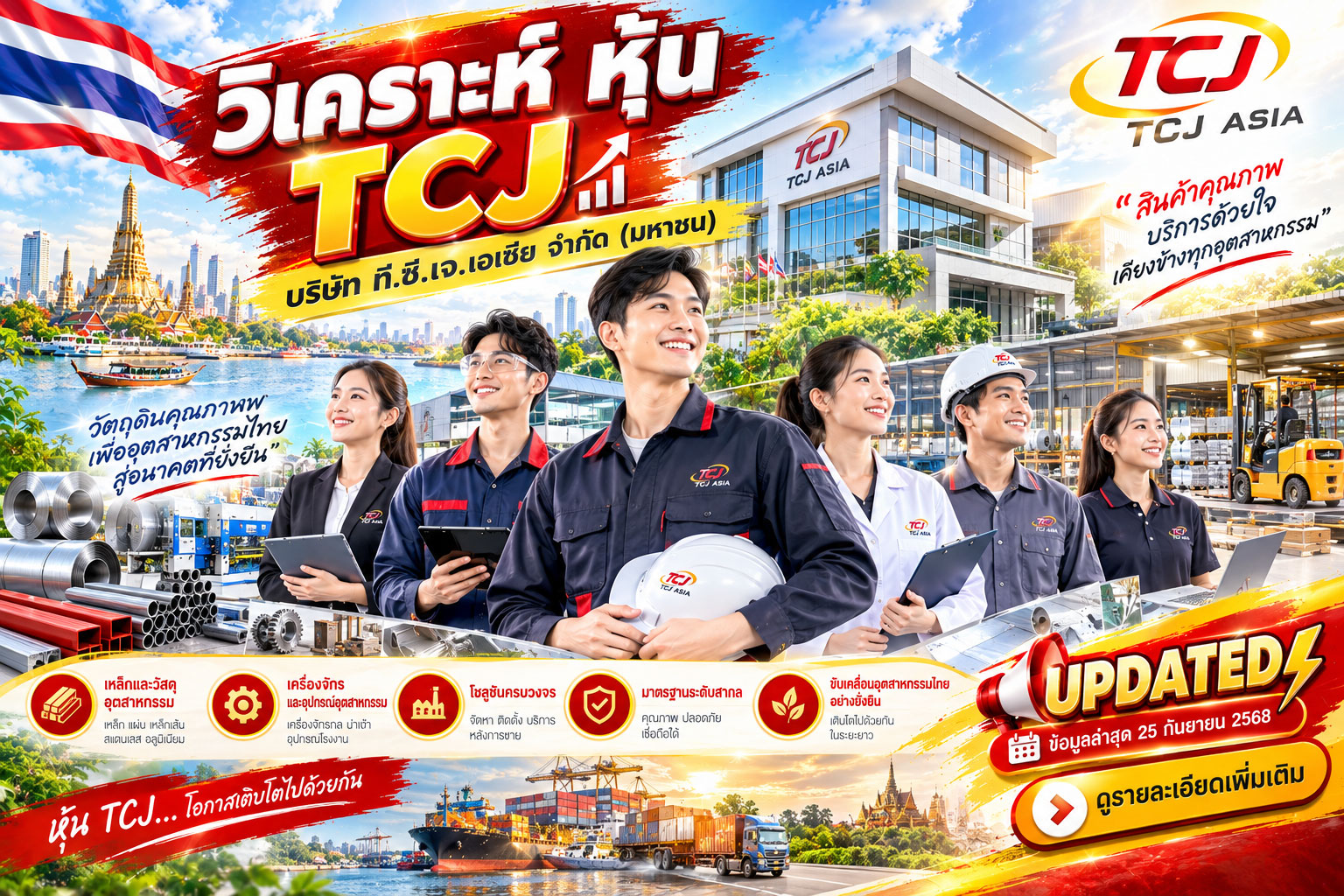 วิเคราะห์ หุ้น TCJ บริษัท ที.ซี.เจ.เอเซีย จำกัด (มหาชน)