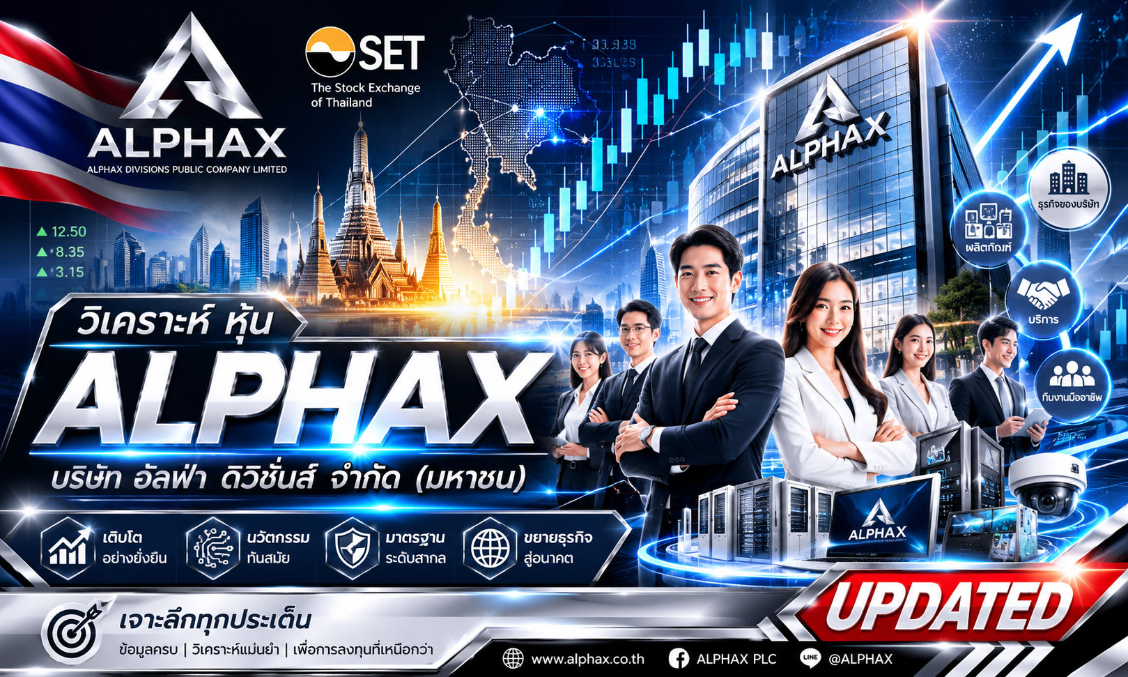 วิเคราะห์ หุ้น ALPHAX บริษัท อัลฟ่า ดิวิชั่นส์ จำกัด (มหาชน)