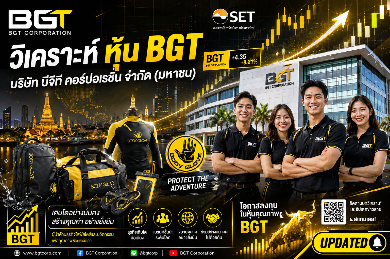 วิเคราะห์ หุ้น BGT บริษัท บีจีที คอร์ปอเรชั่น จำกัด (มหาชน)