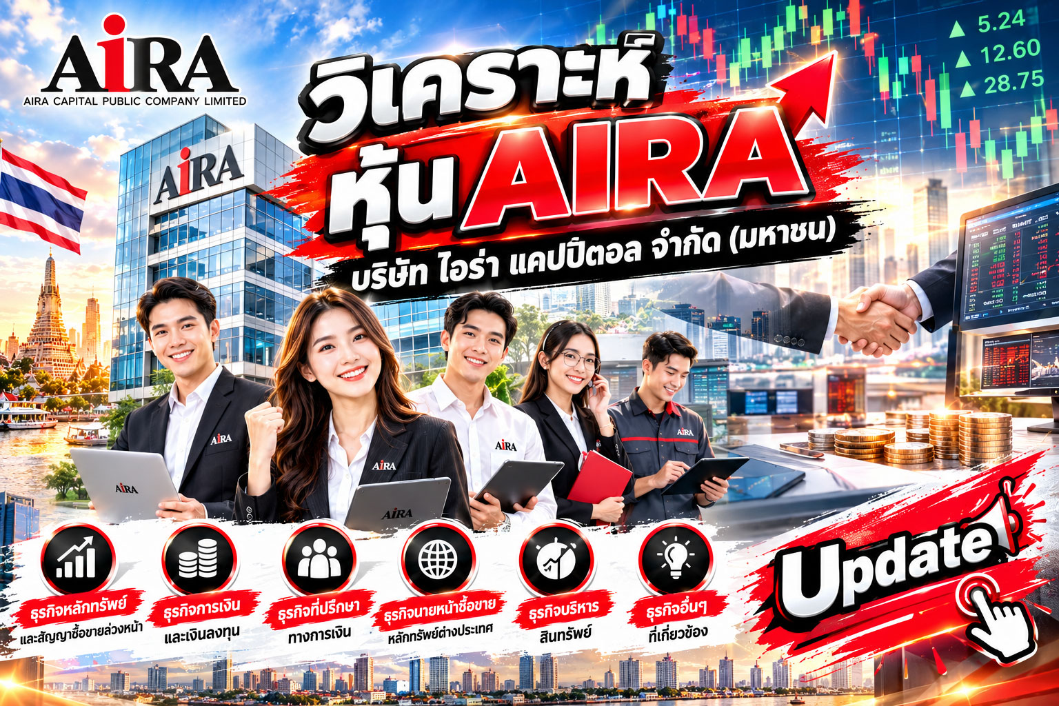 วิเคราะห์ หุ้น AIRA บริษัท ไอร่า แคปปิตอล จำกัด (มหาชน)