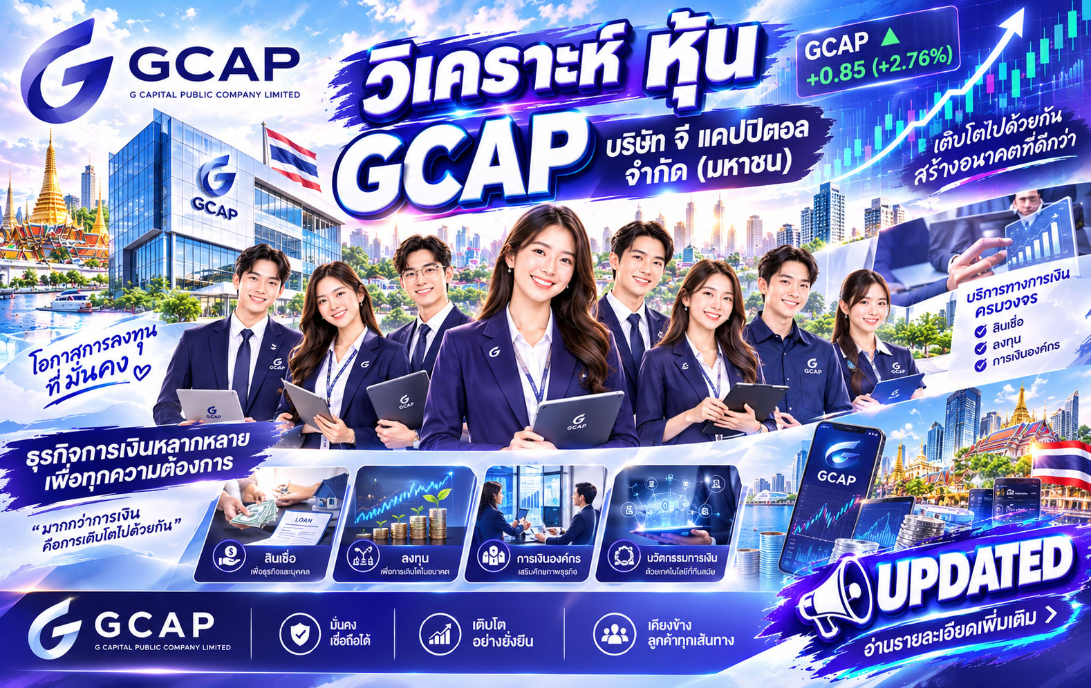 วิเคราะห์ หุ้น GCAP บริษัท จี แคปปิตอล จำกัด (มหาชน)