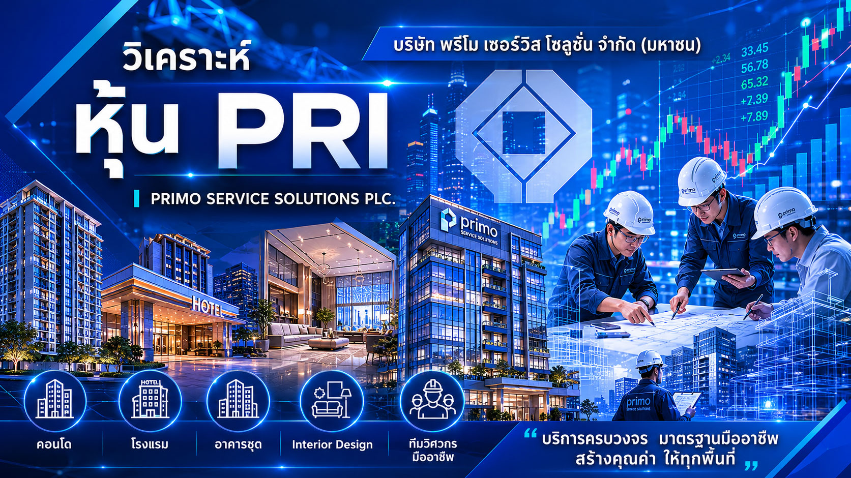 วิเคราะห์ หุ้น PRI บริษัท พรีโม เซอร์วิส โซลูชั่น จำกัด (มหาชน)