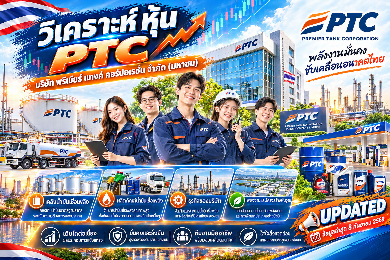 วิเคราะห์ หุ้น PTC บริษัท พรีเมียร์ แทงค์ คอร์ปอเรชั่น จำกัด (มหาชน)
