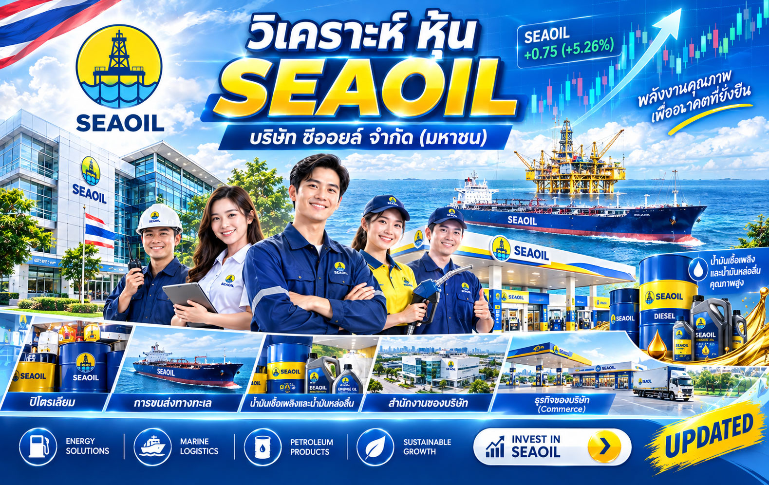 วิเคราะห์ หุ้น SEAOIL บริษัท ซีออยล์ จำกัด (มหาชน)