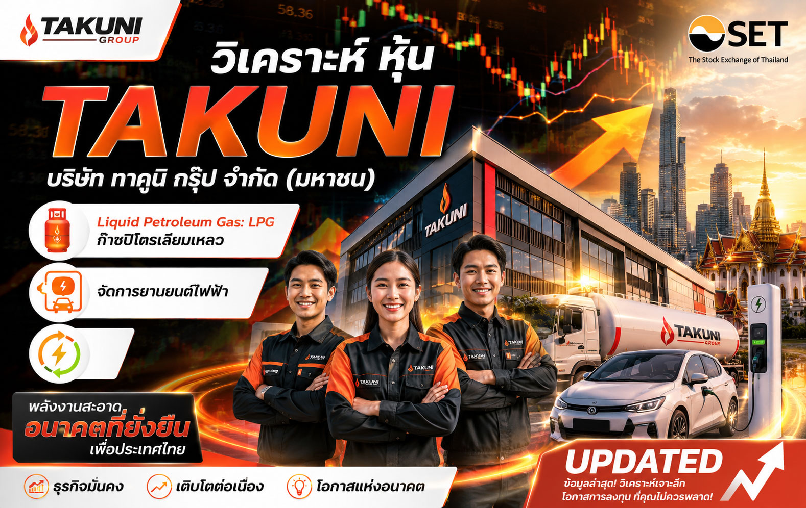 วิเคราะห์ หุ้น TAKUNI บริษัท ทาคูนิ กรุ๊ป จำกัด (มหาชน)
