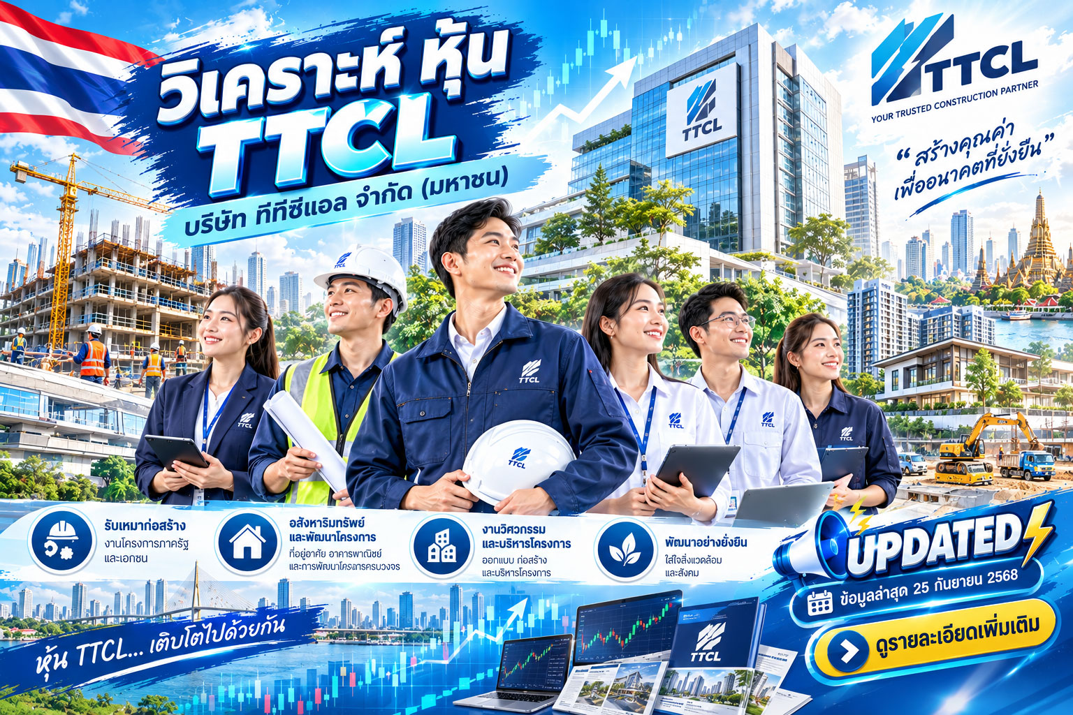วิเคราะห์ หุ้น TTCL บริษัท ทีทีซีแอล จำกัด (มหาชน)