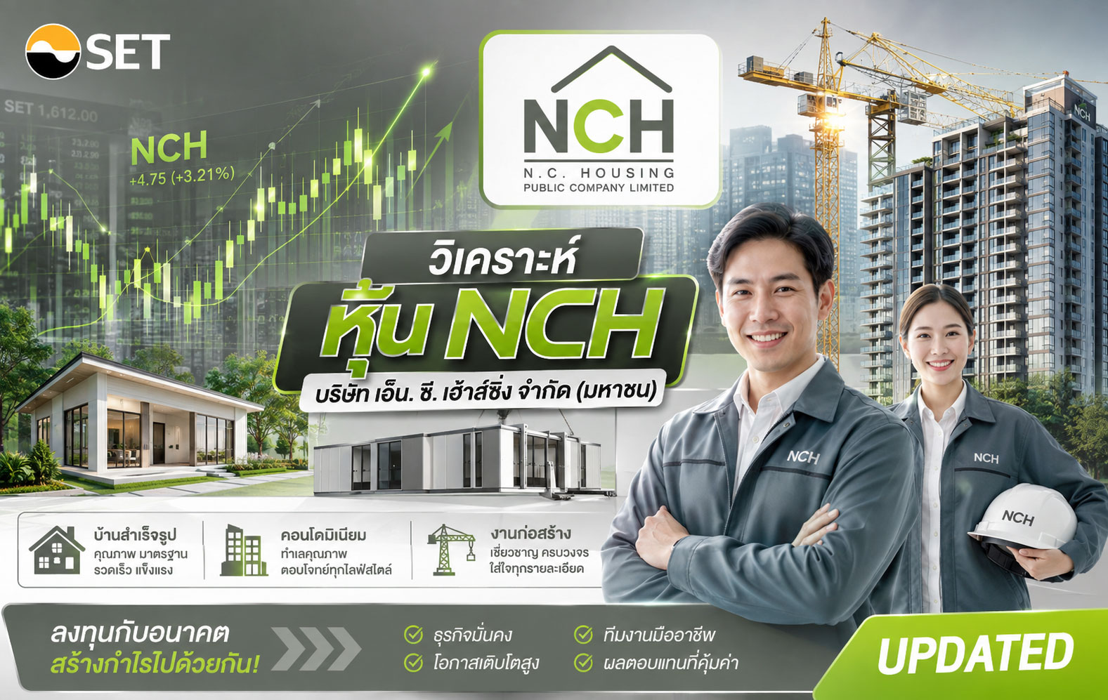 วิเคราะห์ หุ้น NCH บริษัท เอ็น. ซี. เฮ้าส์ซิ่ง จำกัด (มหาชน)