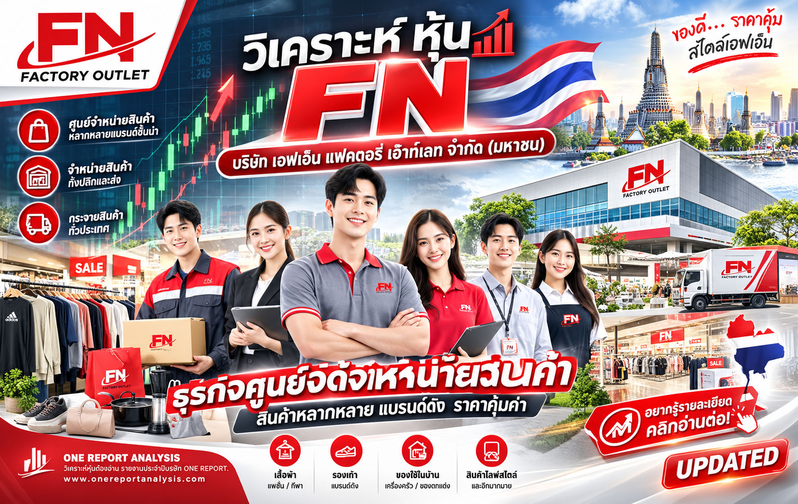 วิเคราะห์ หุ้น FN บริษัท เอฟเอ็น แฟคตอรี่ เอ๊าท์เลท จำกัด (มหาชน)