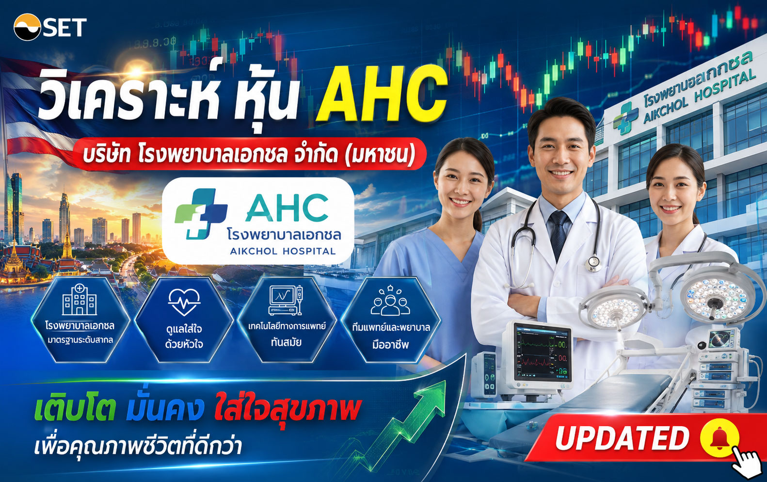 วิเคราะห์ หุ้น AHC บริษัท โรงพยาบาลเอกชล จำกัด (มหาชน)