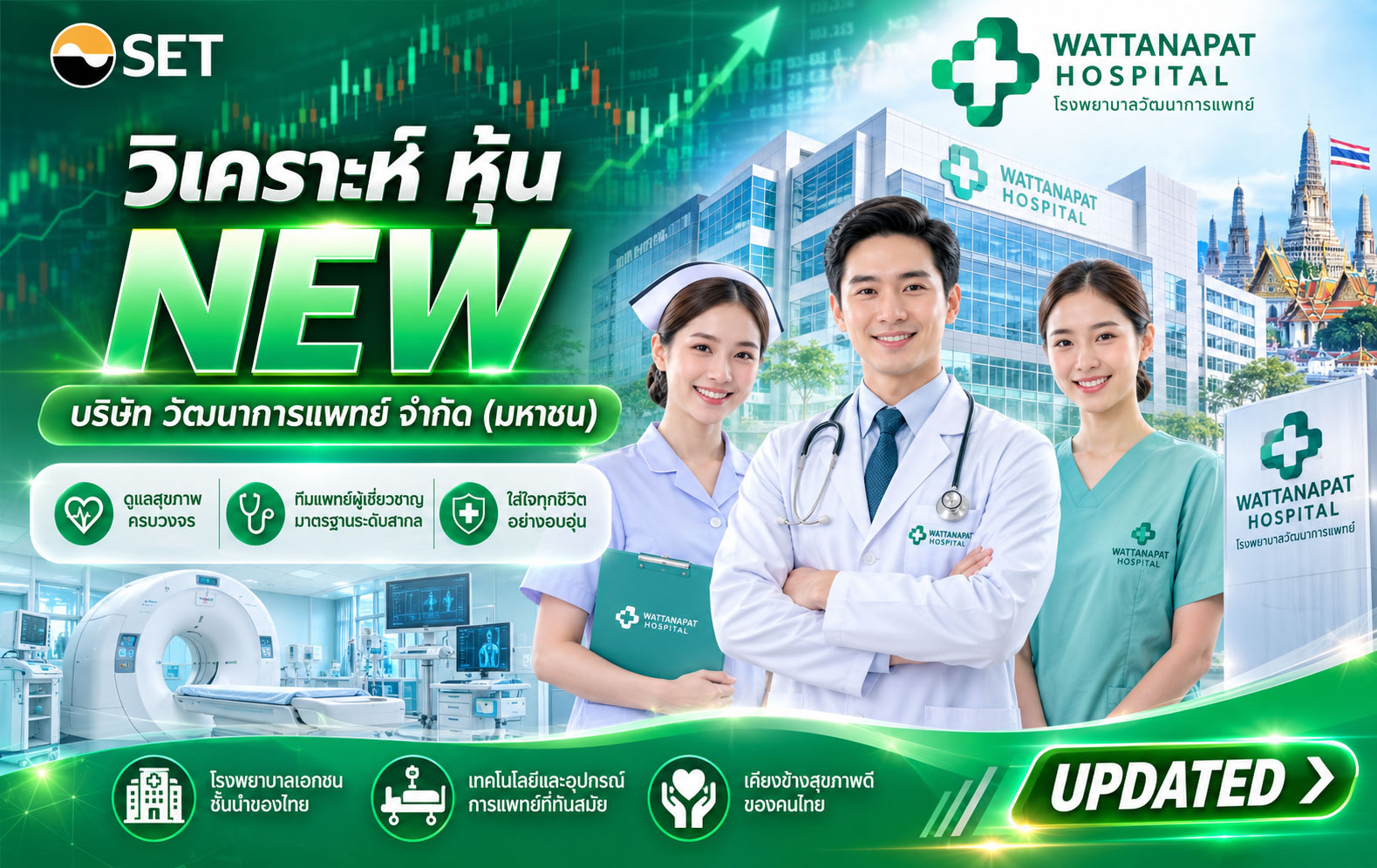 วิเคราะห์ หุ้น NEW บริษัท วัฒนาการแพทย์ จำกัด (มหาชน)