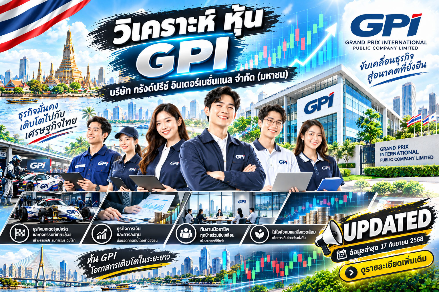วิเคราะห์ หุ้น GPI บริษัท กรังด์ปรีซ์ อินเตอร์เนชั่นแนล จำกัด (มหาชน)