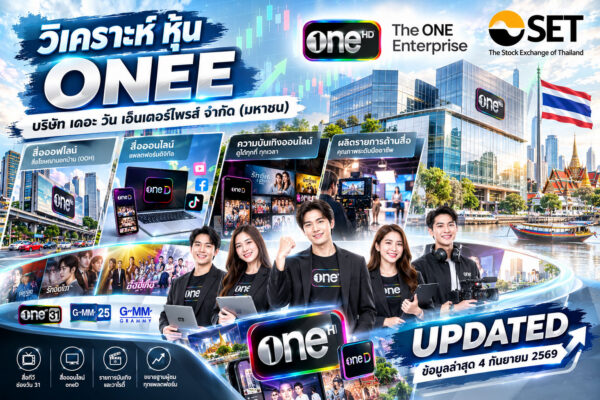 วิเคราะห์ หุ้น ONEE บริษัท เดอะ วัน เอ็นเตอร์ไพรส์ จำกัด (มหาชน)