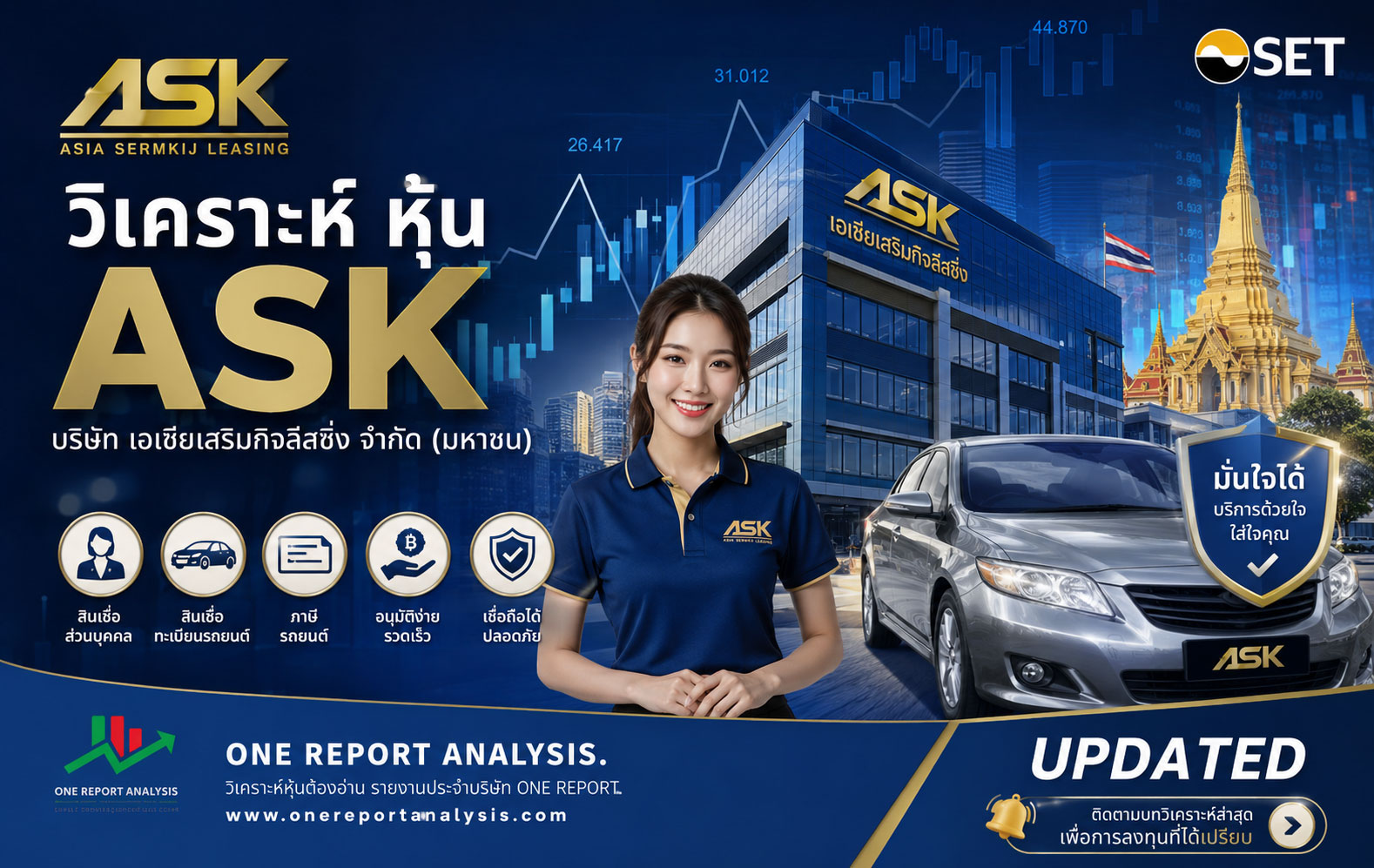 วิเคราะห์ หุ้น ASK บริษัท เอเซียเสริมกิจลีสซิ่ง จำกัด (มหาชน)