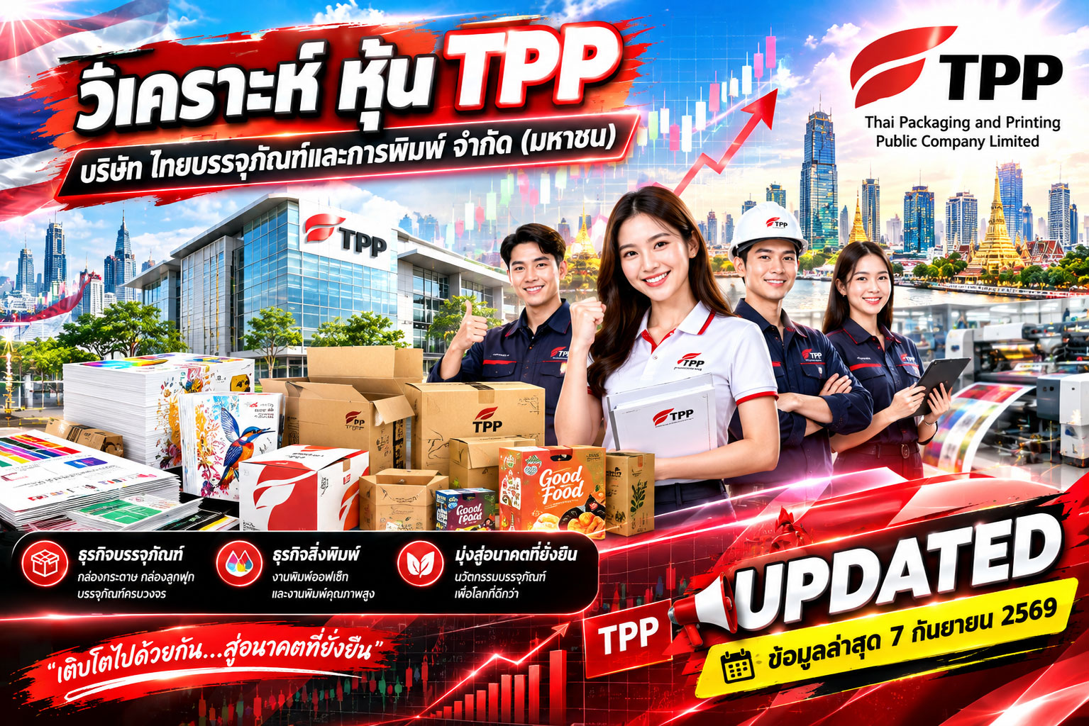 วิเคราะห์ หุ้น TPP บริษัท ไทยบรรจุภัณฑ์และการพิมพ์ จำกัด (มหาชน)