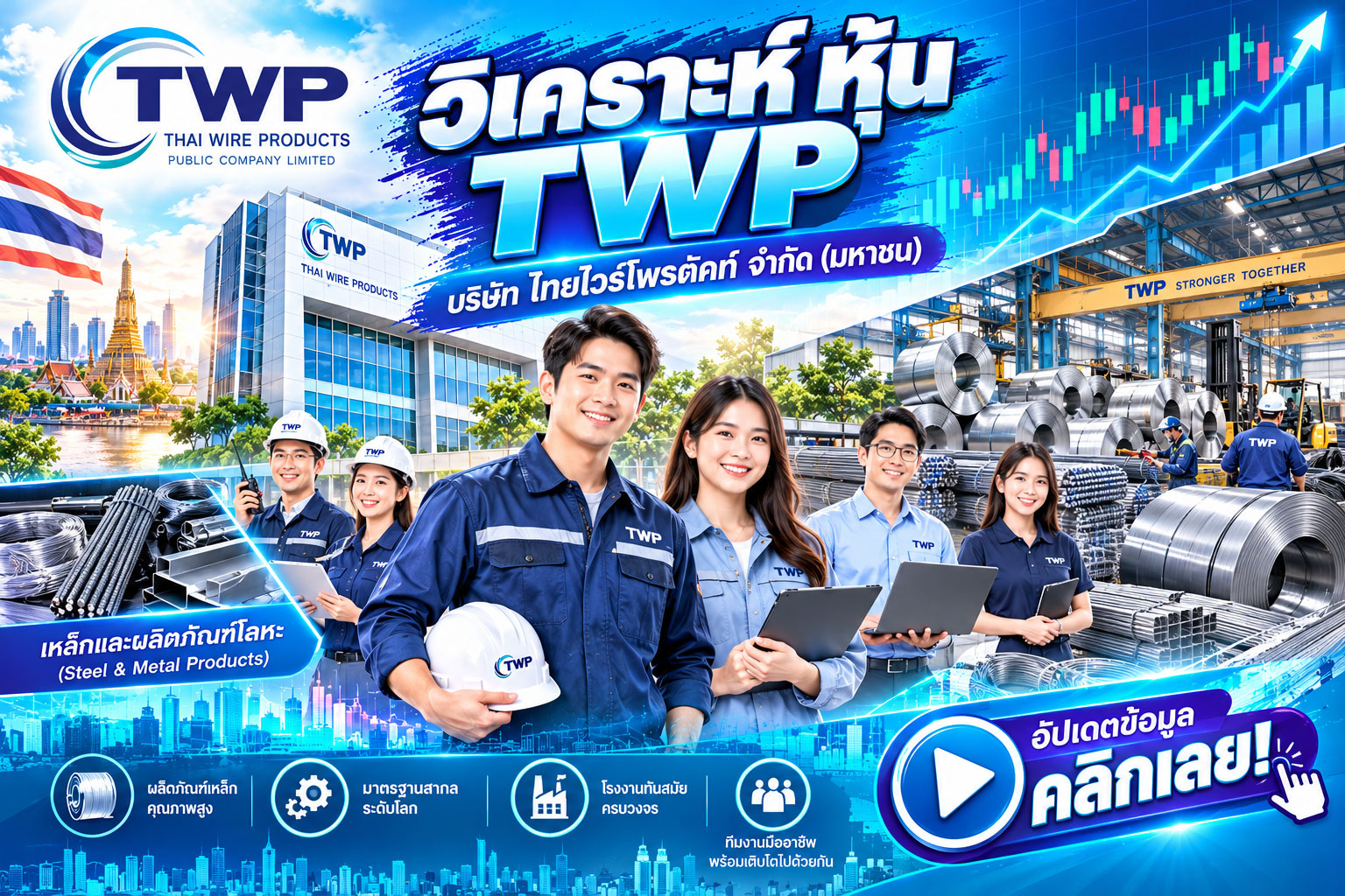 วิเคราะห์ หุ้น TWP บริษัท ไทยไวร์โพรดัคท์ จำกัด (มหาชน)