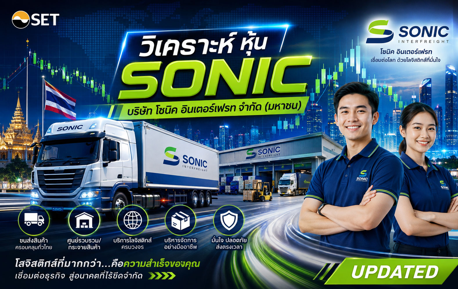 วิเคราะห์ หุ้น SONIC บริษัท โซนิค อินเตอร์เฟรท จำกัด (มหาชน)