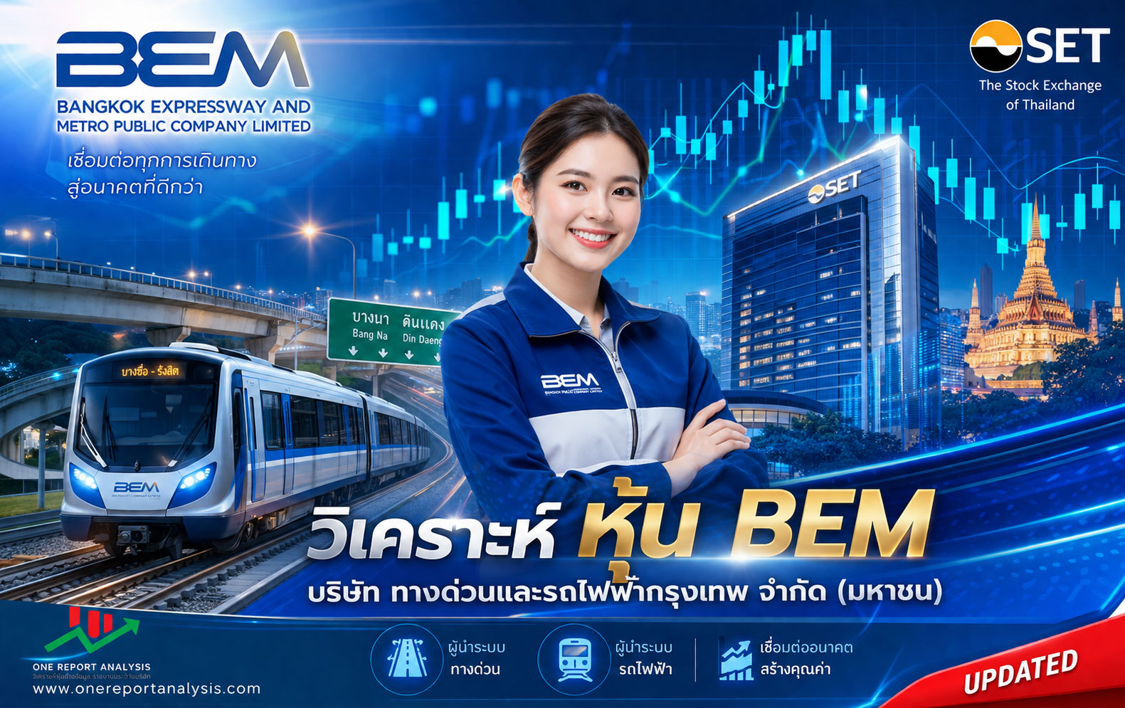 วิเคราะห์ หุ้น BEM บริษัท ทางด่วนและรถไฟฟ้ากรุงเทพ จำกัด (มหาชน)